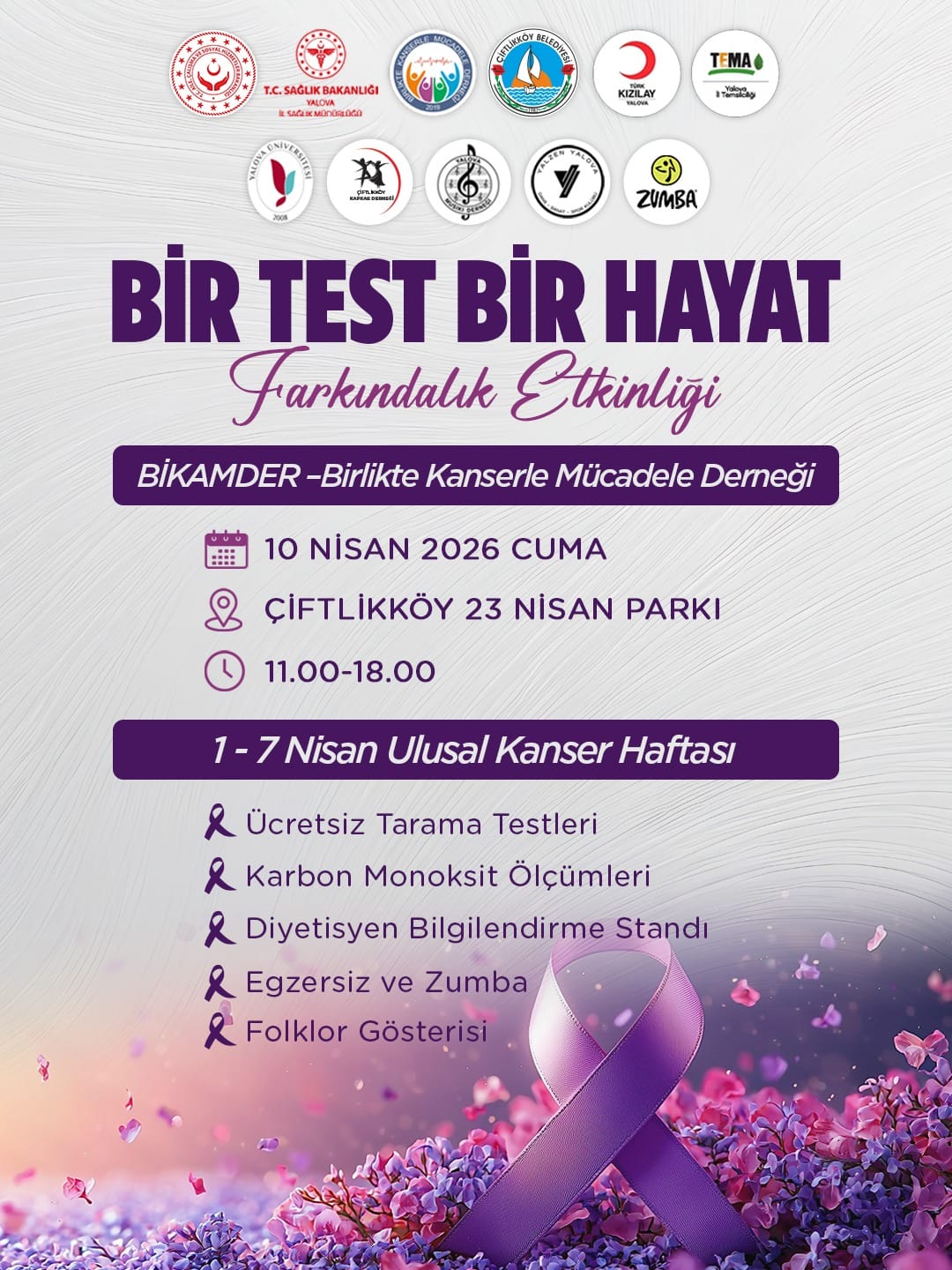 “Bir Test Bir Hayat” Etkinliği ile Sağlık, Eğlence ve Farkındalık Bir Arada